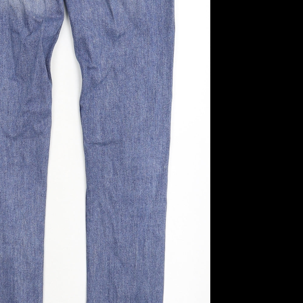 F&F Womens Blue  Denim Skinny Jeans Size 16 L31 in