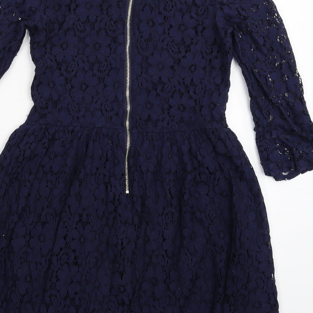 H&M Girls Blue  Lace Fit & Flare  Size 13-14 Years