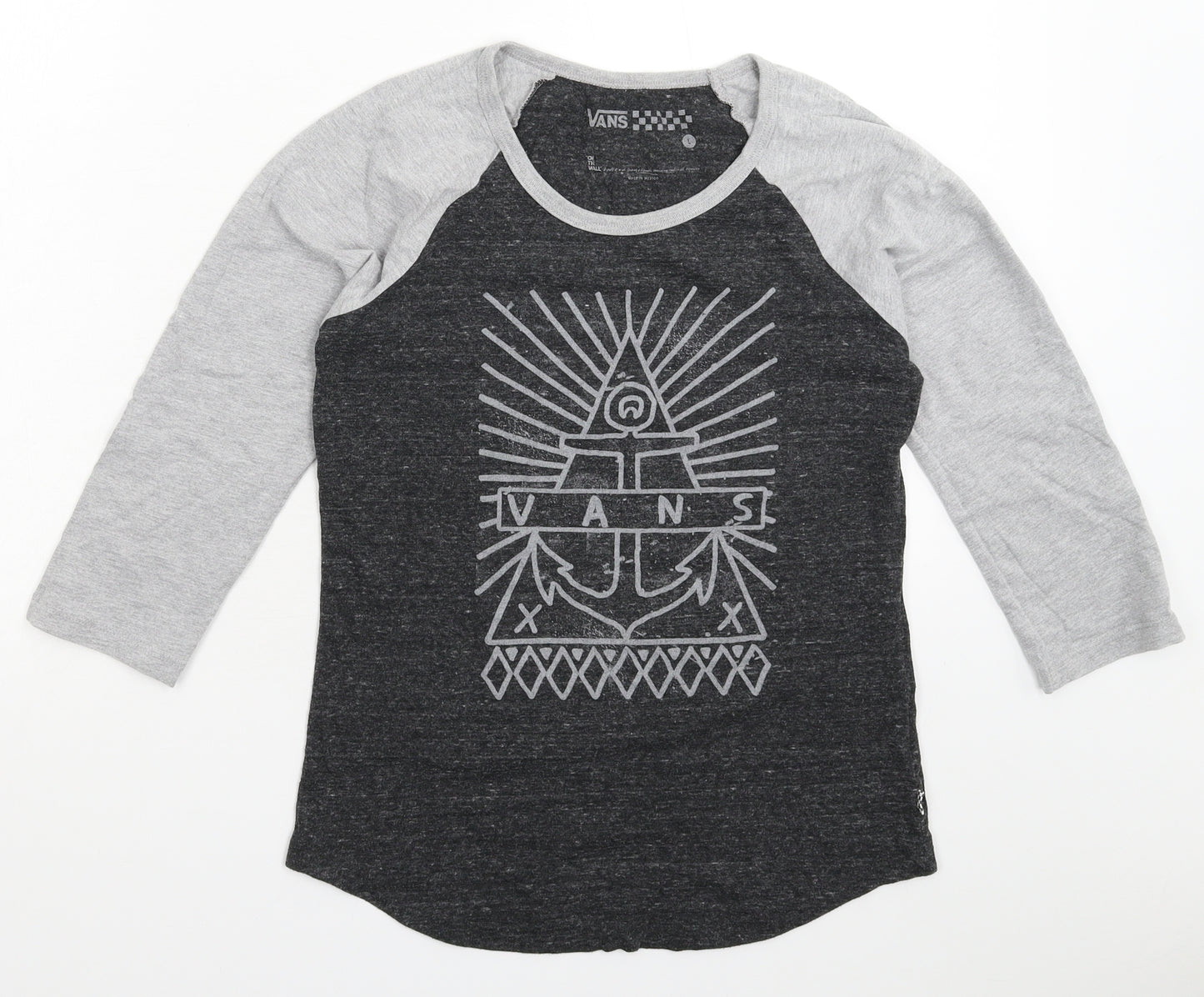 VANS Womens Grey   Basic T-Shirt Size L