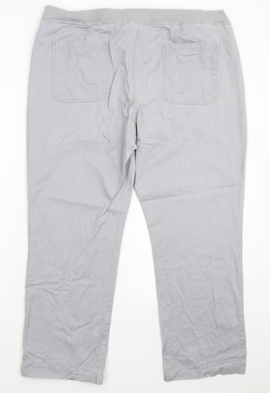 Cotton Traders Womens Grey   Trousers  Size 18 L27 in