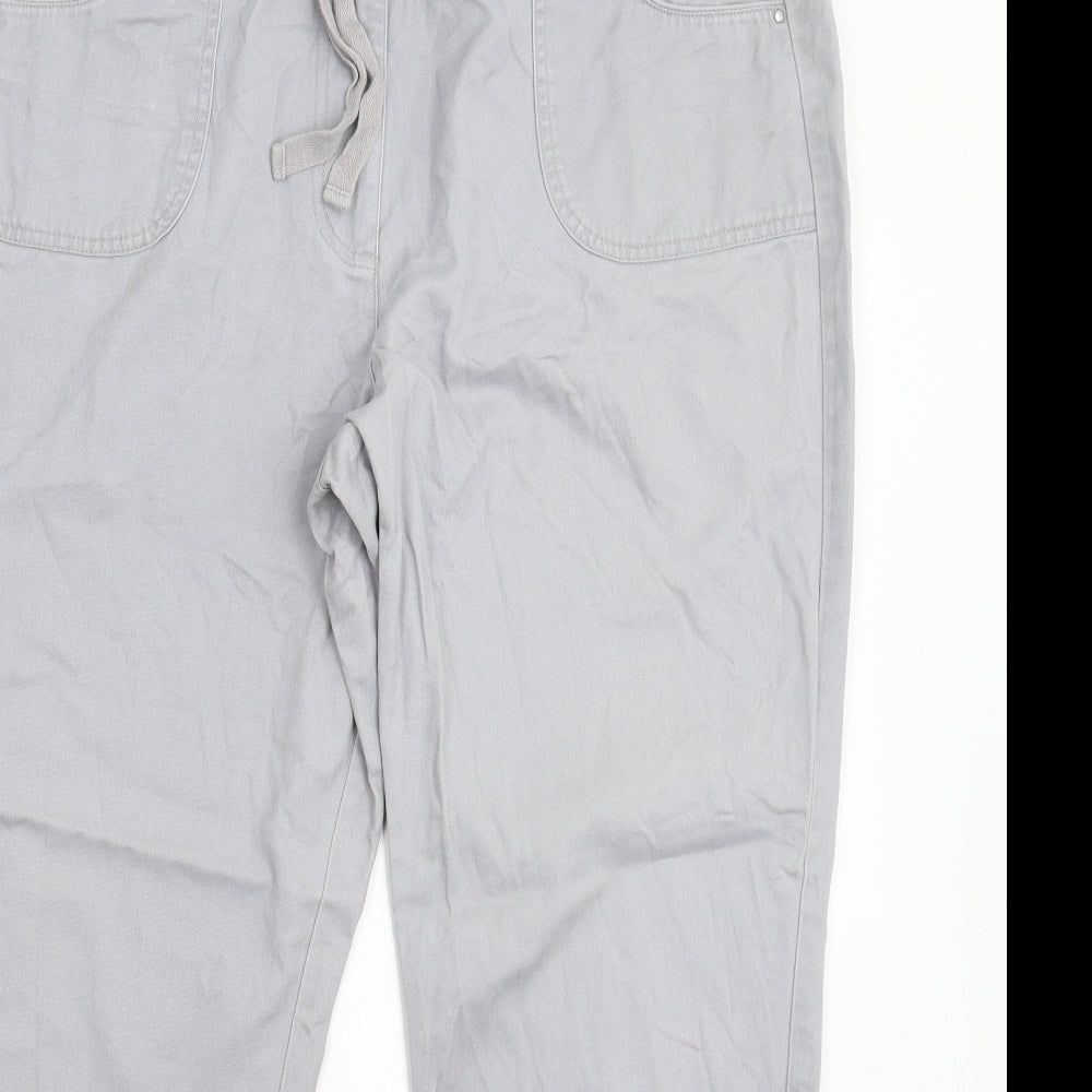 Cotton Traders Womens Grey   Trousers  Size 18 L27 in