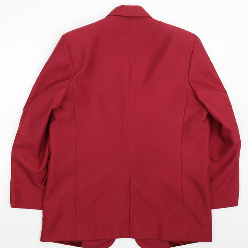 Preworn Mens Red   Jacket Blazer Size 42