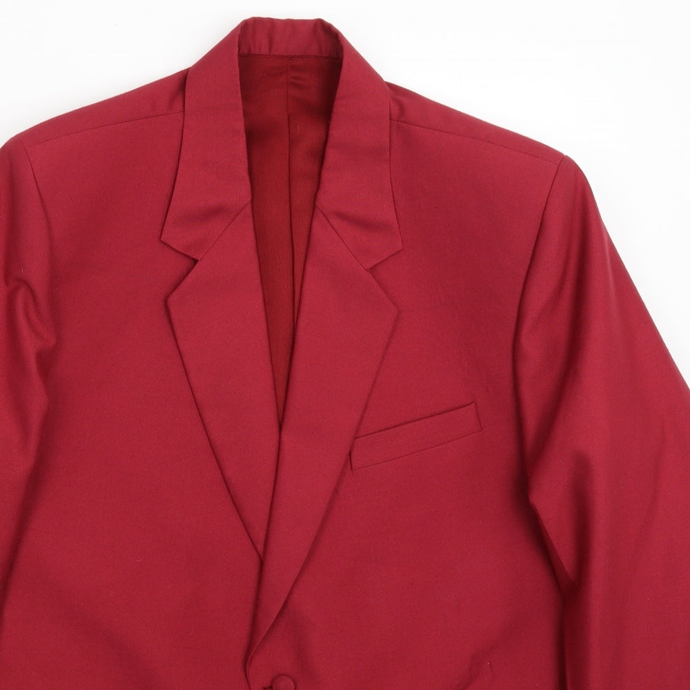 Preworn Mens Red   Jacket Blazer Size 42