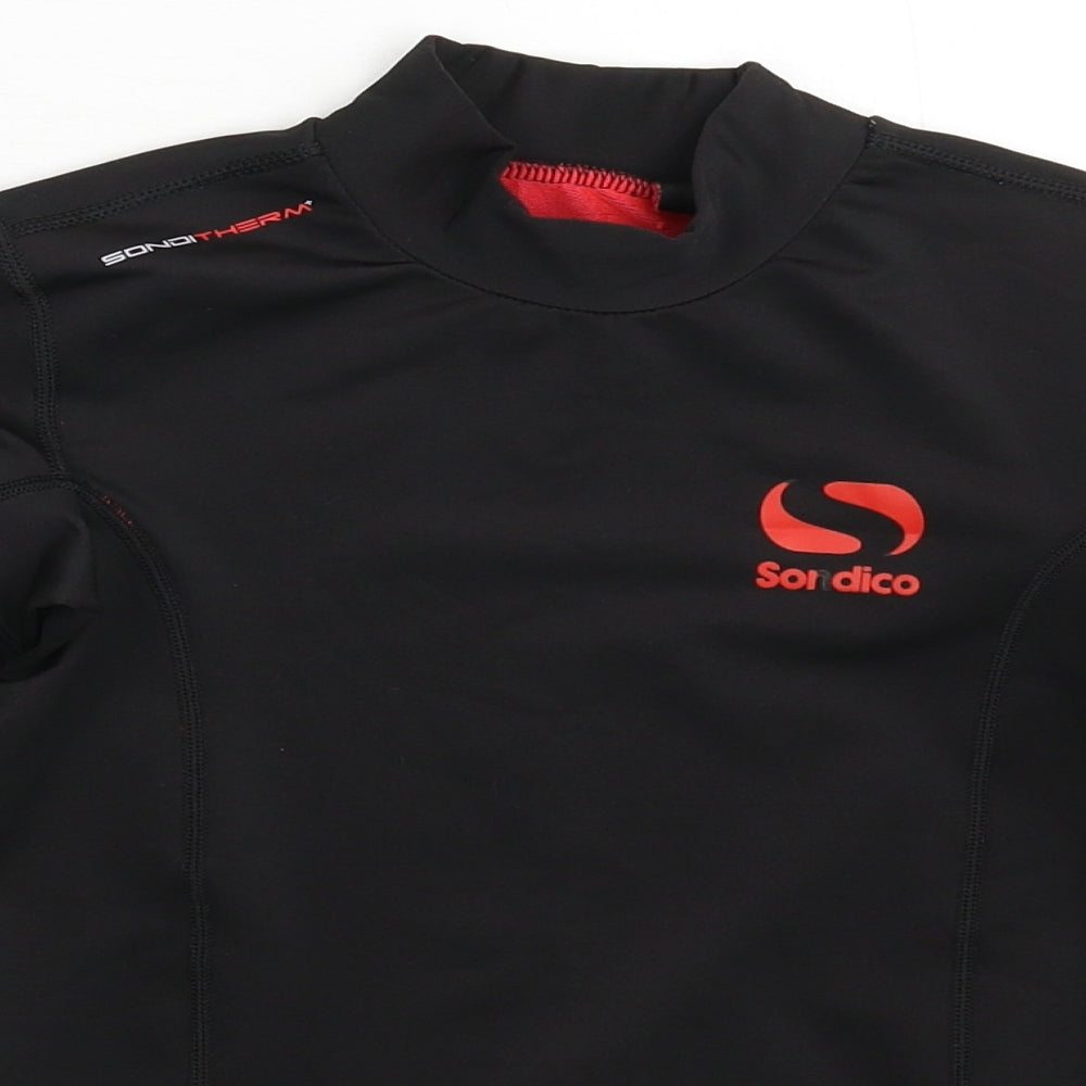 Sondico Boys Black   Jersey T-Shirt Size 9-10 Years