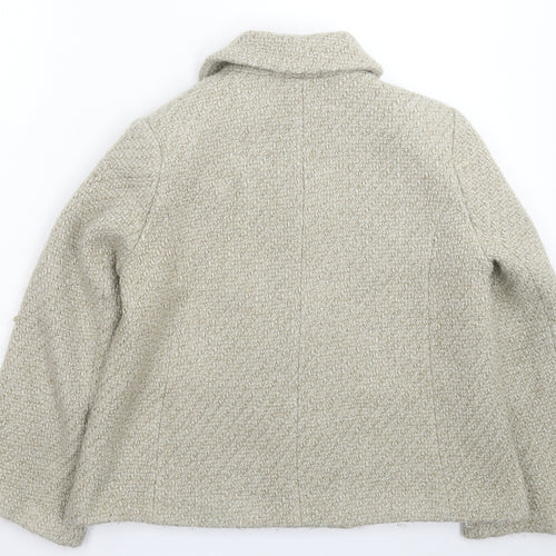 OffShoot Womens Grey  Knit Jacket Blazer Size 12
