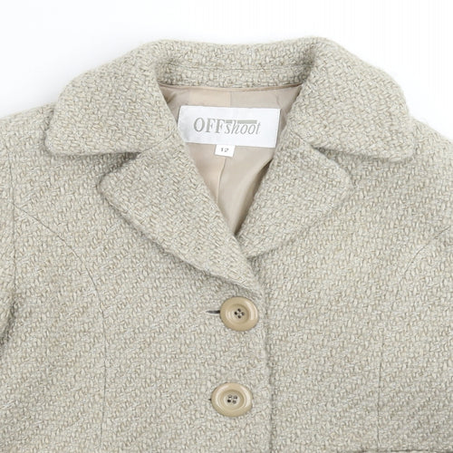 OffShoot Womens Grey  Knit Jacket Blazer Size 12