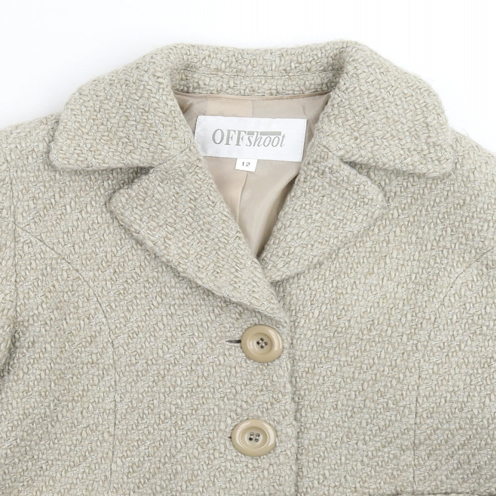 OffShoot Womens Grey  Knit Jacket Blazer Size 12