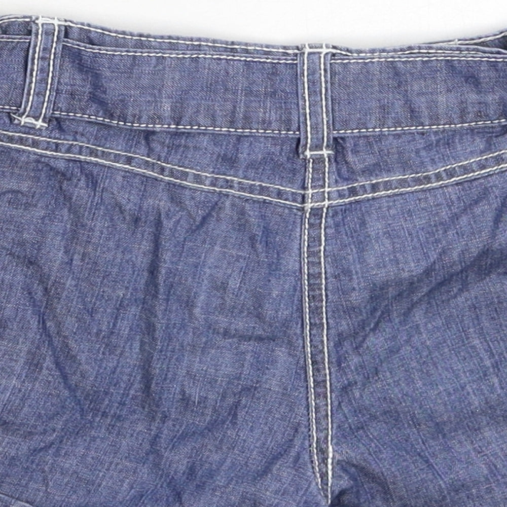 Matalan Girls Blue  Denim Hot Pants Shorts Size 8-9 Years