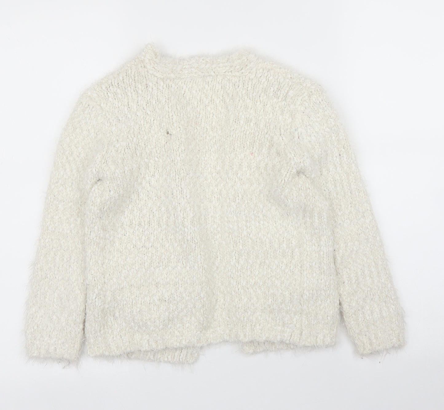 George Girls White   Cardigan Jumper Size 5-6 Years