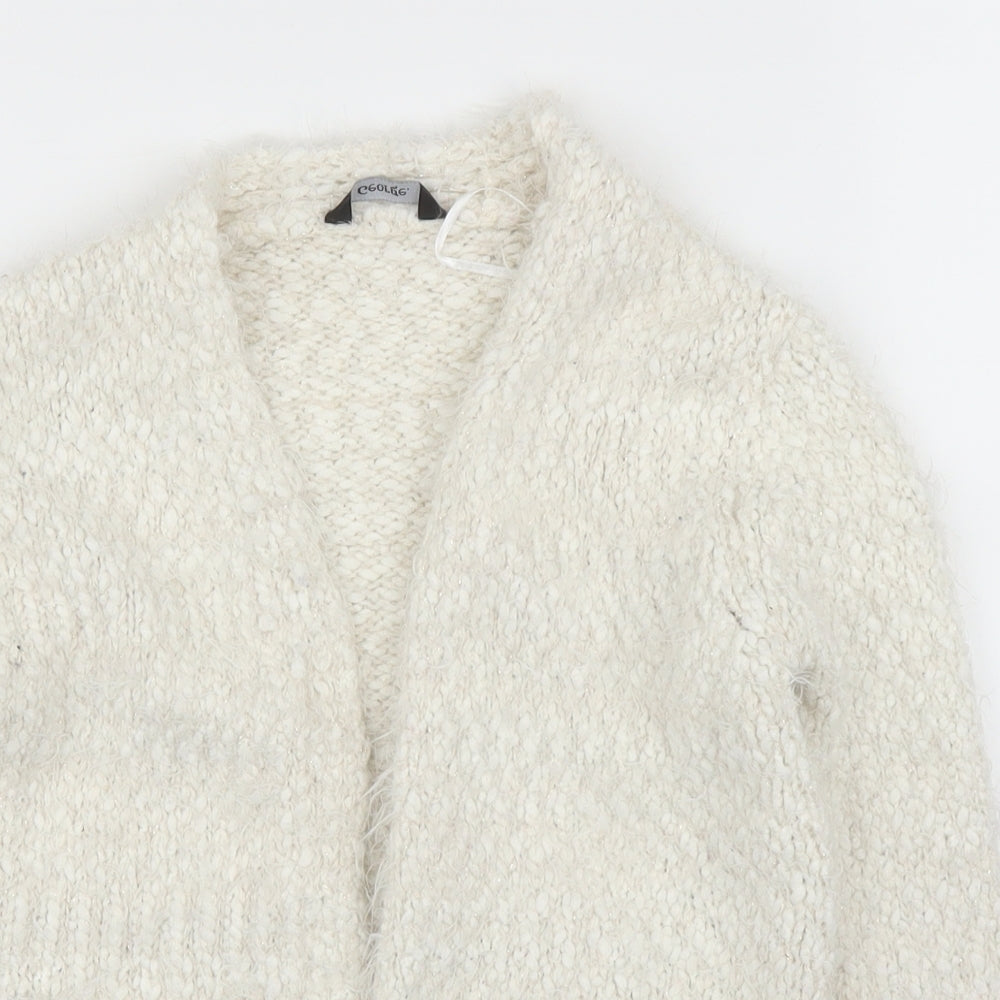 George Girls White   Cardigan Jumper Size 5-6 Years