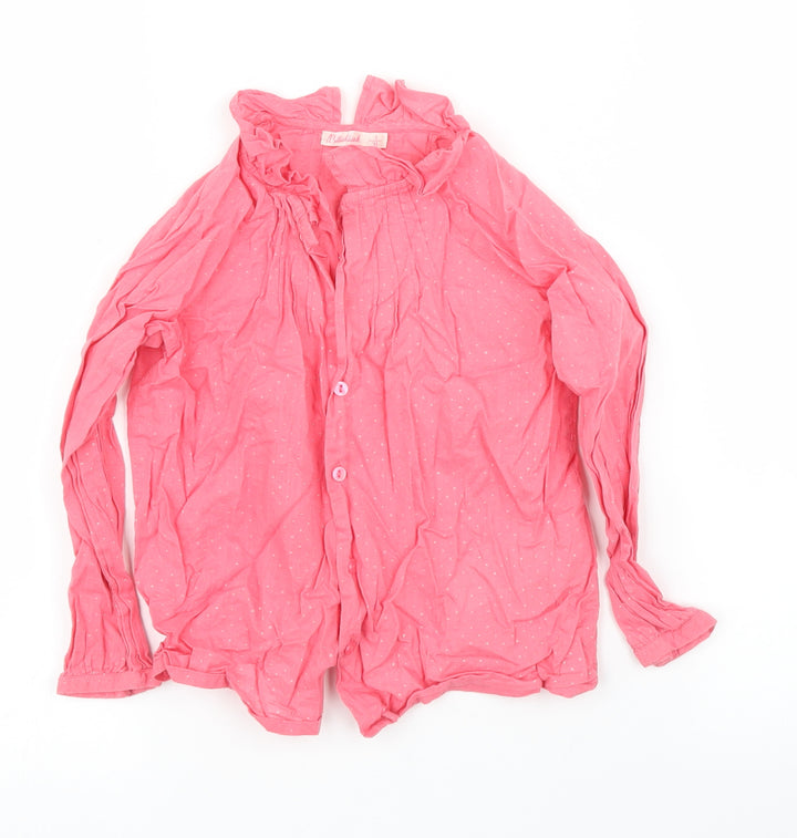 Billie Blush Girls Pink Basic Blouse Size 3 Years