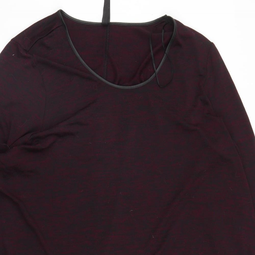 Melissa McCarthy Seven7 Womens Purple   Basic Blouse Size 2XL