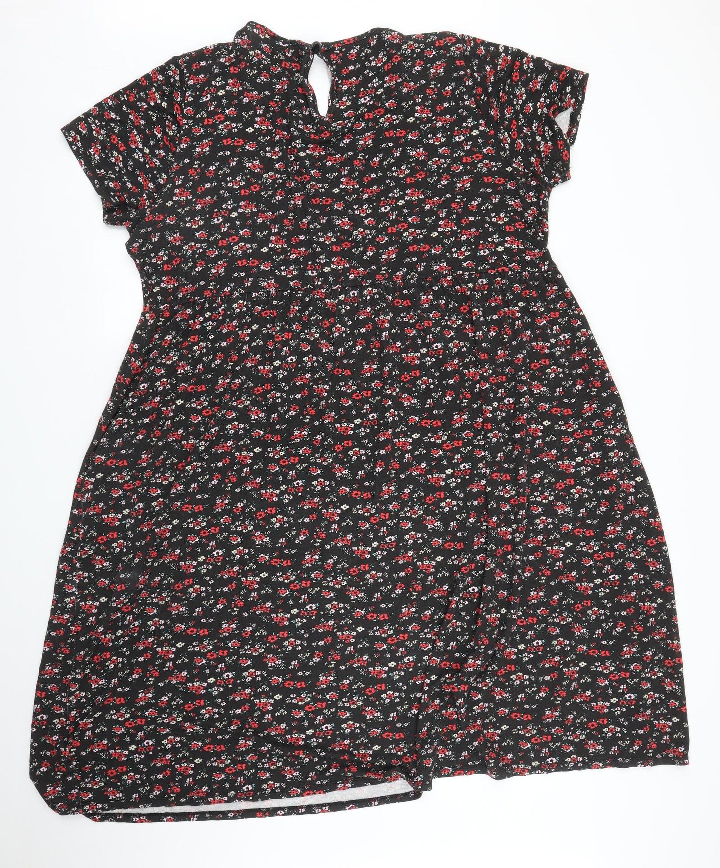 Wednesday's Girl Womens Black Floral  A-Line  Size 24