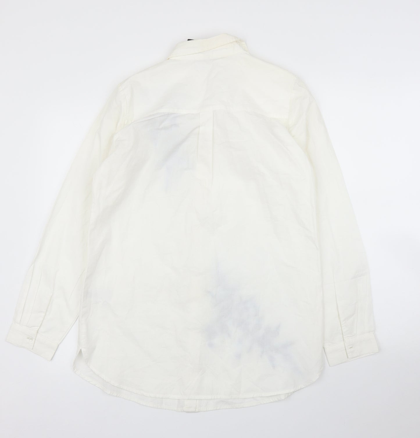 Very Womens White Floral  Basic Blouse Size 12