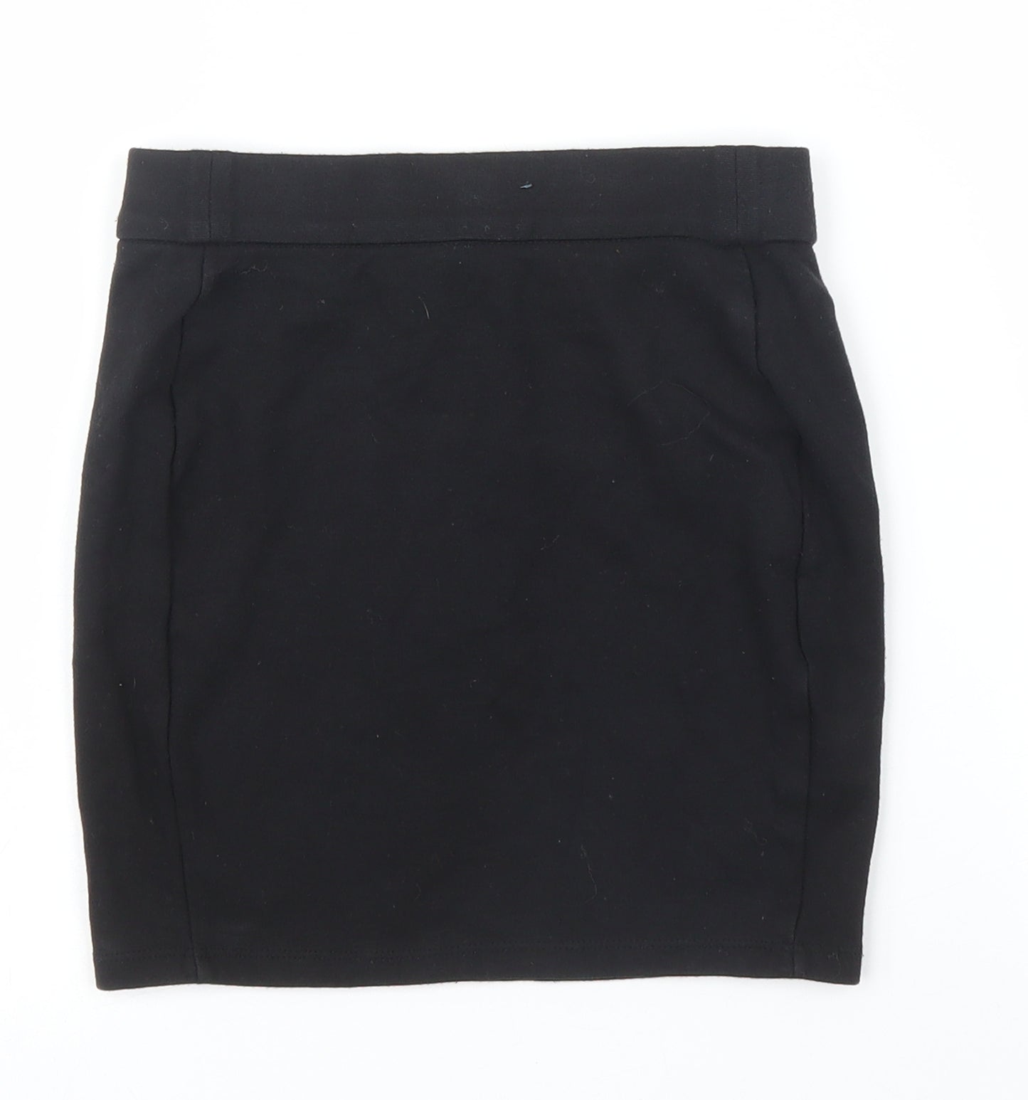 M&S Girls Black   Bandage Skirt Size 9 Years