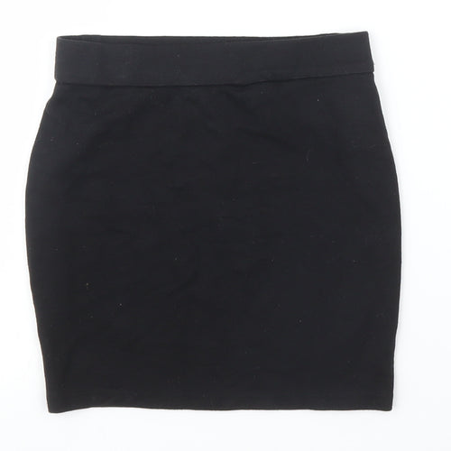 M&S Girls Black   Bandage Skirt Size 9 Years