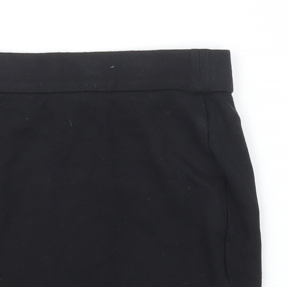 M&S Girls Black   Bandage Skirt Size 9 Years