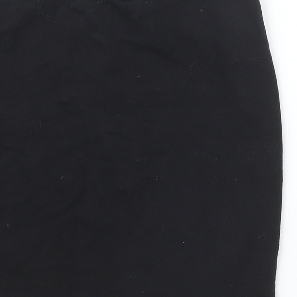 M&S Girls Black   Bandage Skirt Size 9 Years