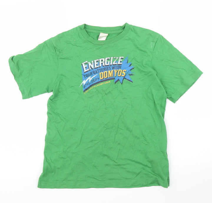 DOMYOS Boys Green   Basic T-Shirt Size 12 Years