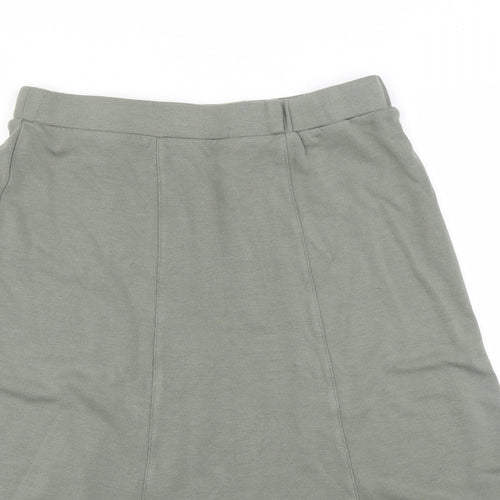 Preworn Womens Green   A-Line Skirt Size 10