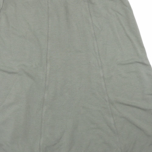 Preworn Womens Green   A-Line Skirt Size 10