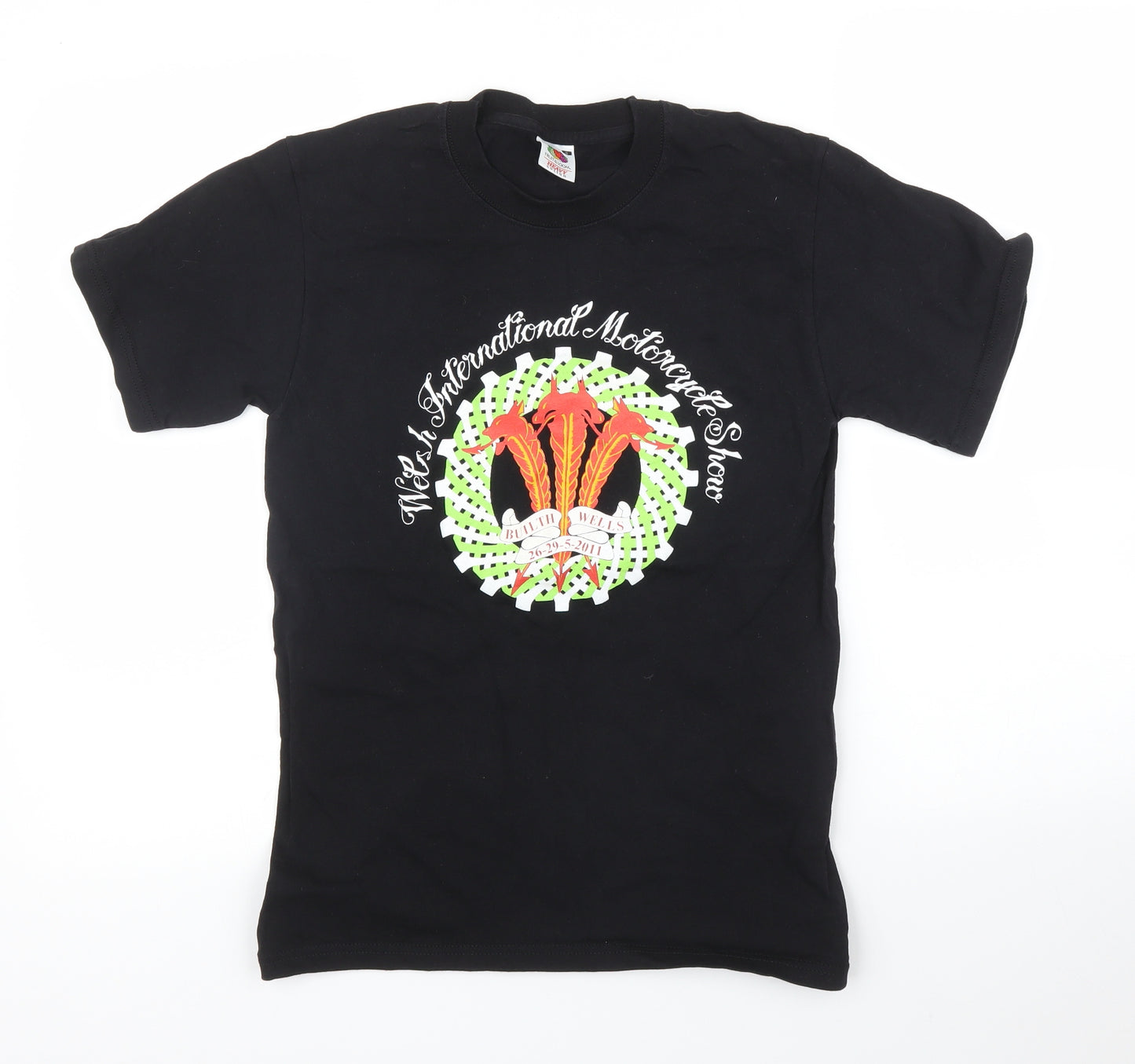 Fruit of the Loom Mens Black    T-Shirt Size S