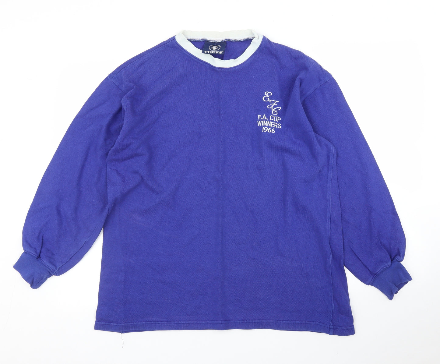 Toff Mens Blue   Pullover Jumper Size XL