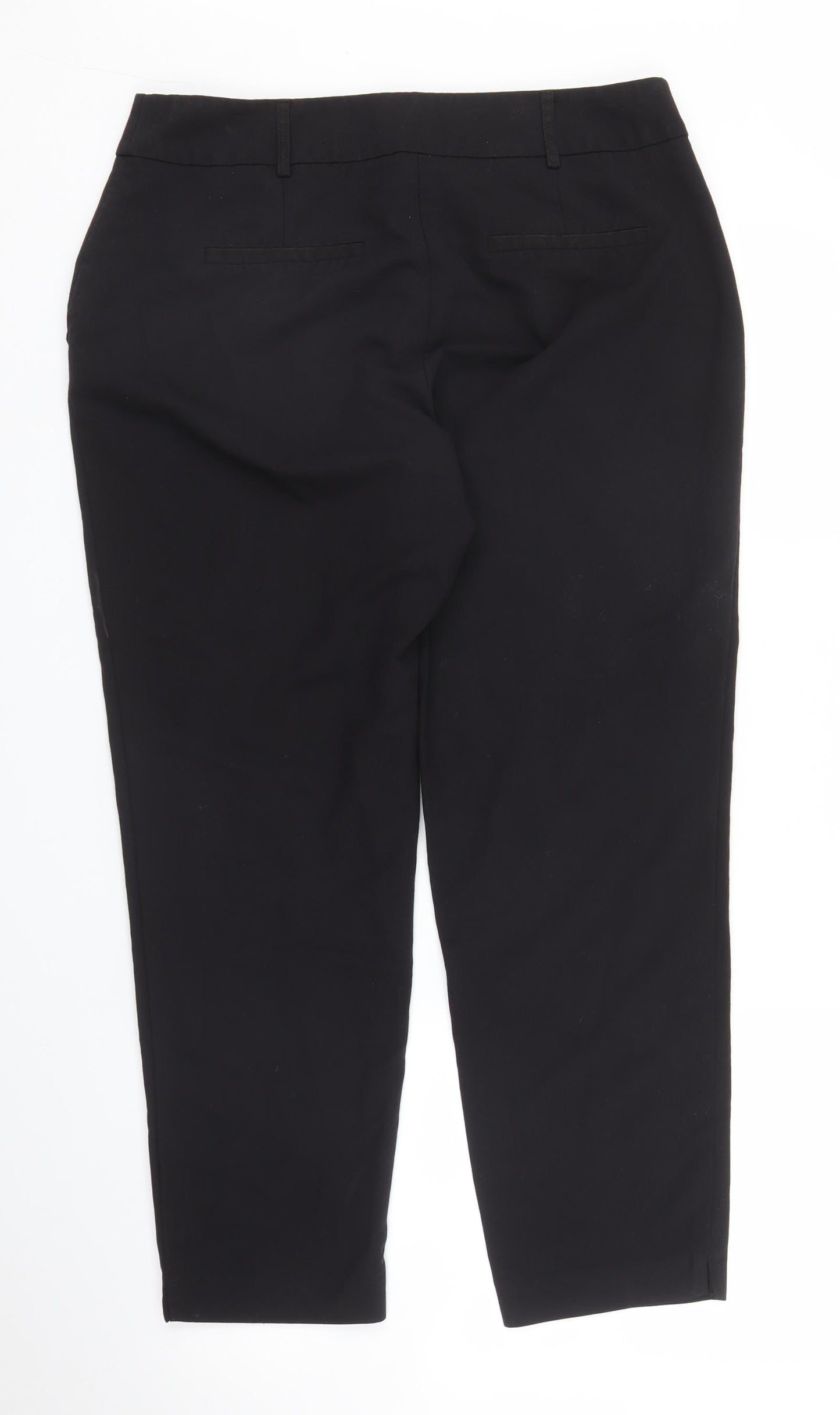 Dorothy Perkins Womens Black   Pedal Pusher Trousers Size 12 L25 in