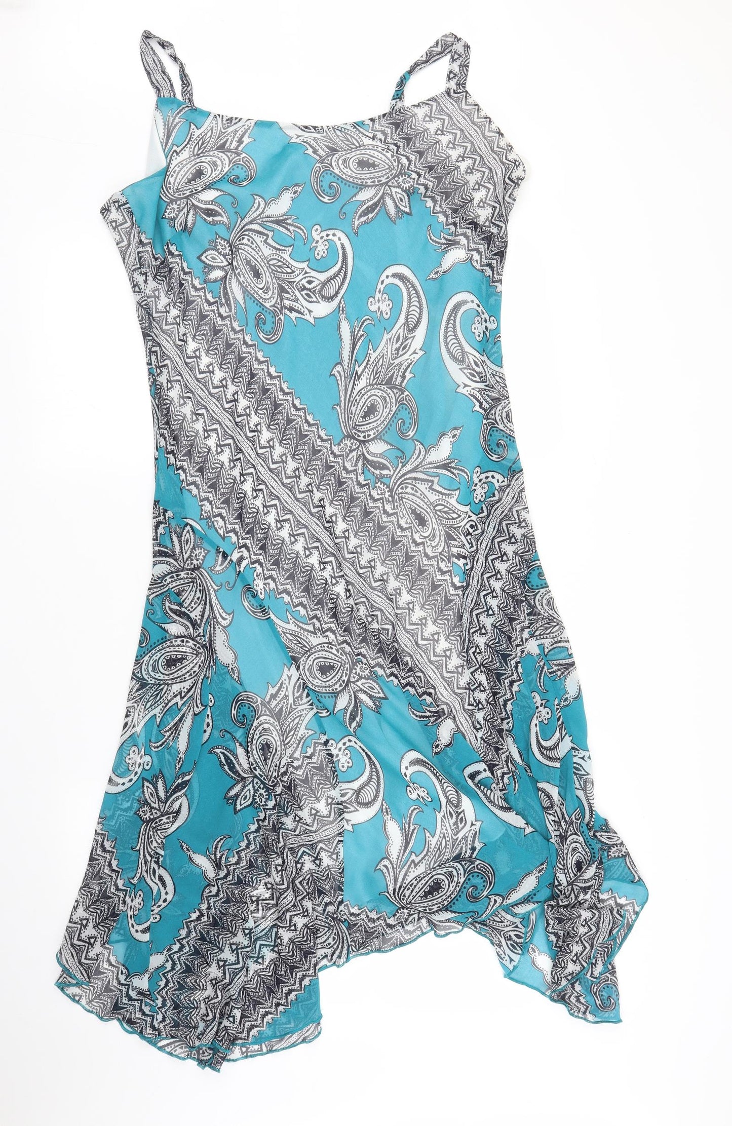 Per Una Womens Blue Paisley  A-Line  Size 18