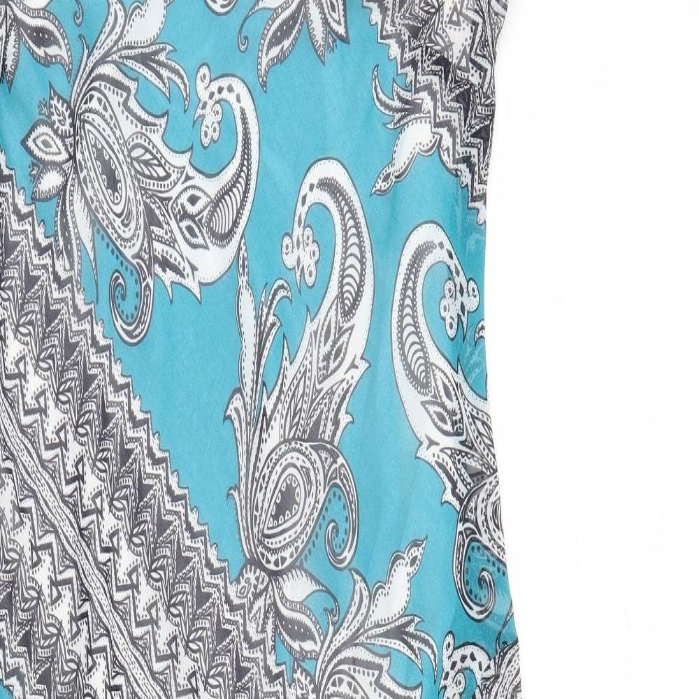 Per Una Womens Blue Paisley  A-Line  Size 18