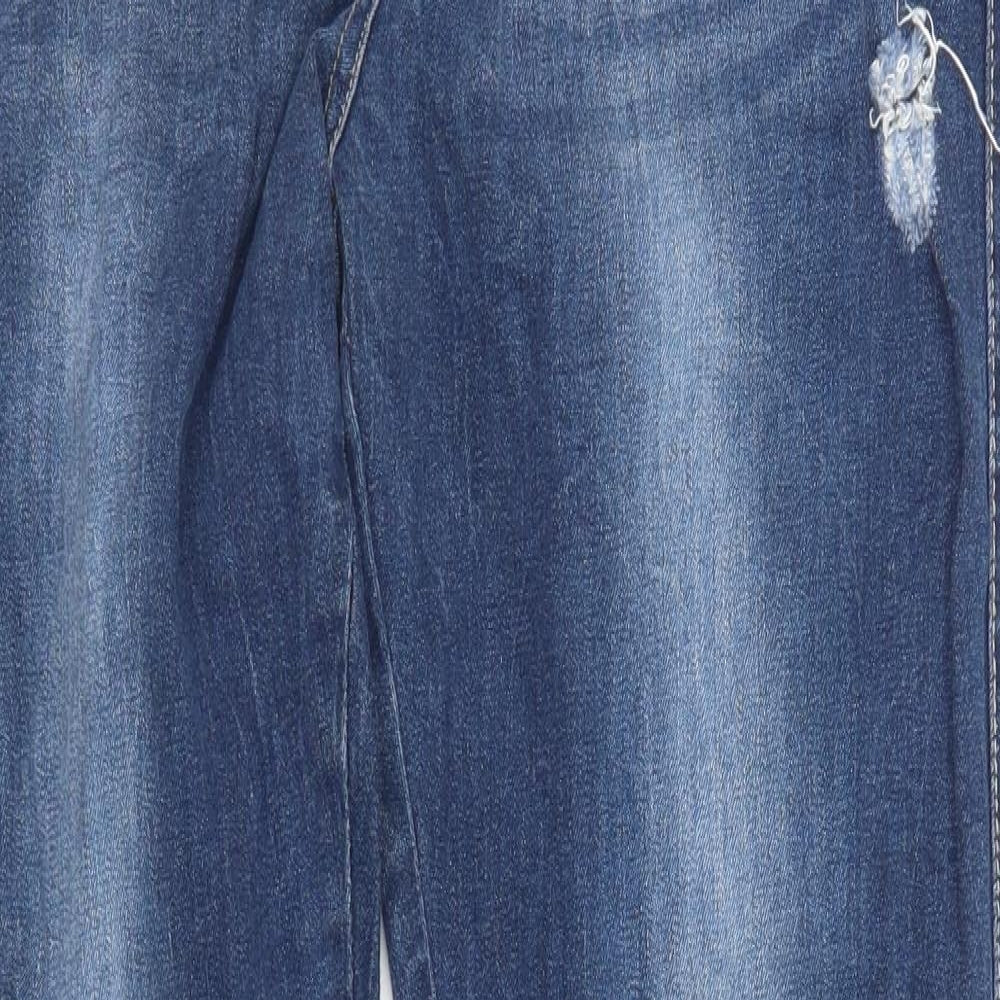 F&F Womens Blue  Denim Straight Jeans Size 16 L31 in