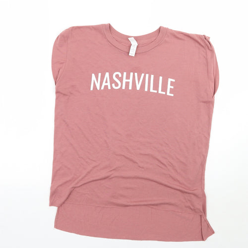 Bella & Canvas Womens Pink   Basic T-Shirt Size S