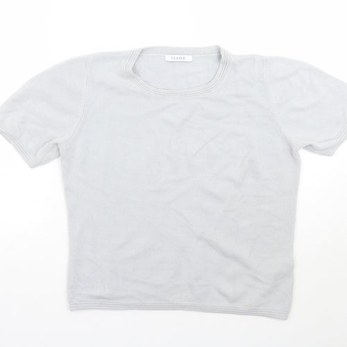 Marks and Spencer Womens Grey   Basic T-Shirt Size 12