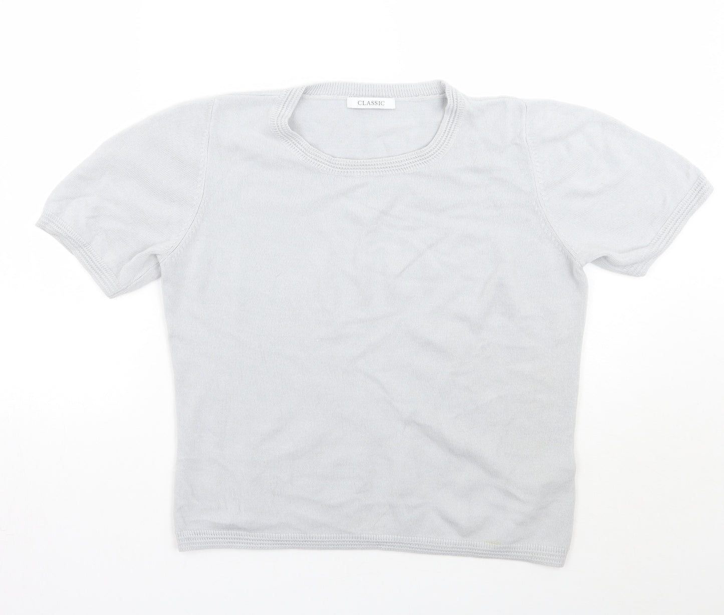 Marks and Spencer Womens Grey   Basic T-Shirt Size 12