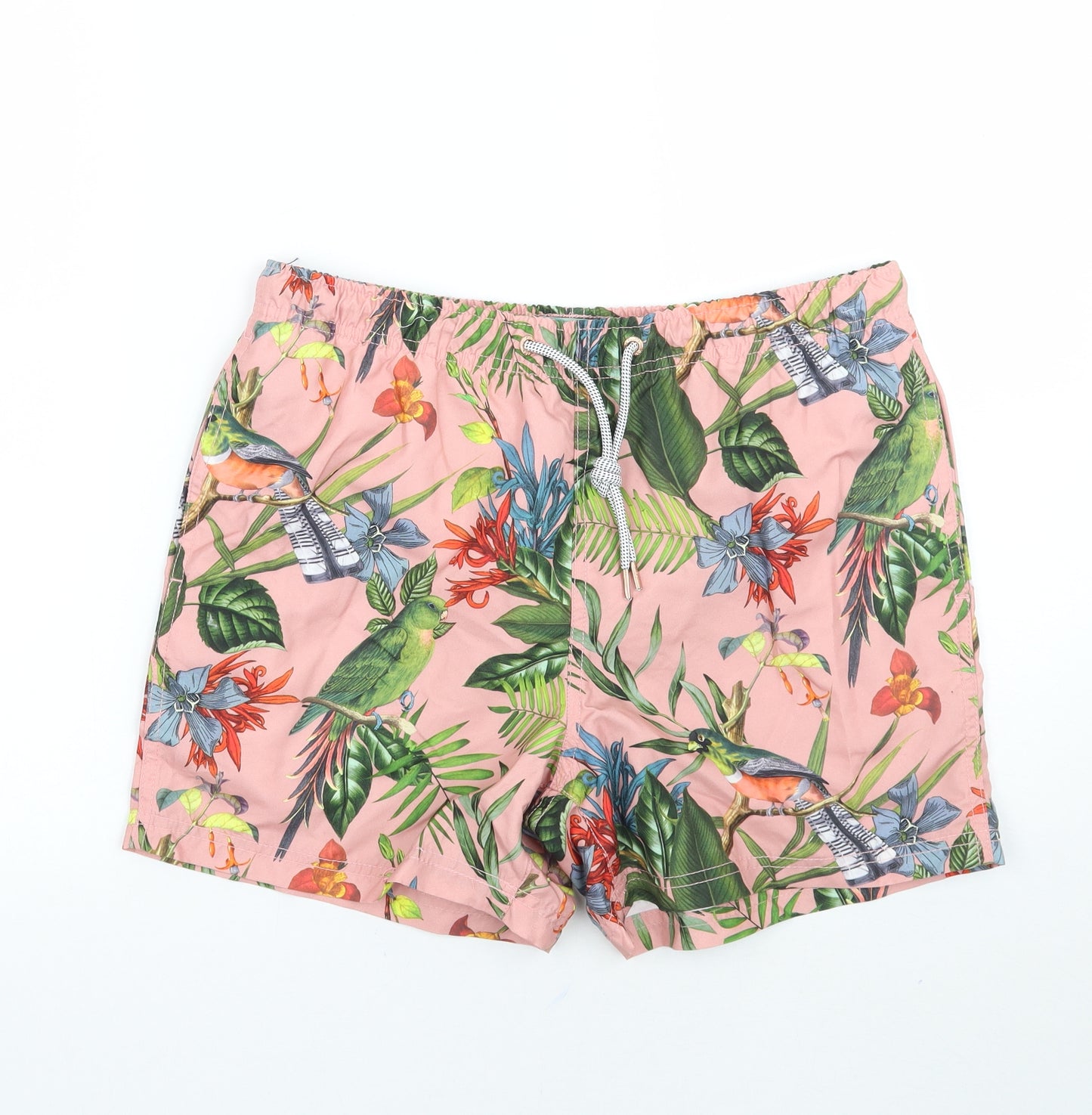 Primark Mens Pink Floral  Bermuda Shorts Size S