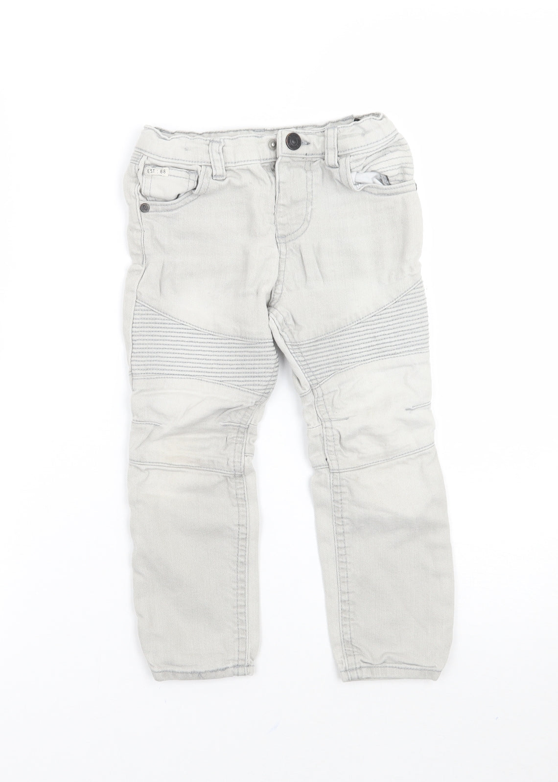 River Island Boys Grey   Straight Jeans Size 3-4 Years
