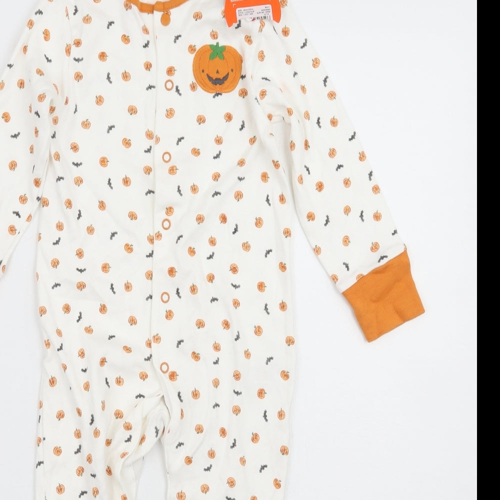 TU Baby White Geometric  Babygrow One-Piece Size 18-24 Months
