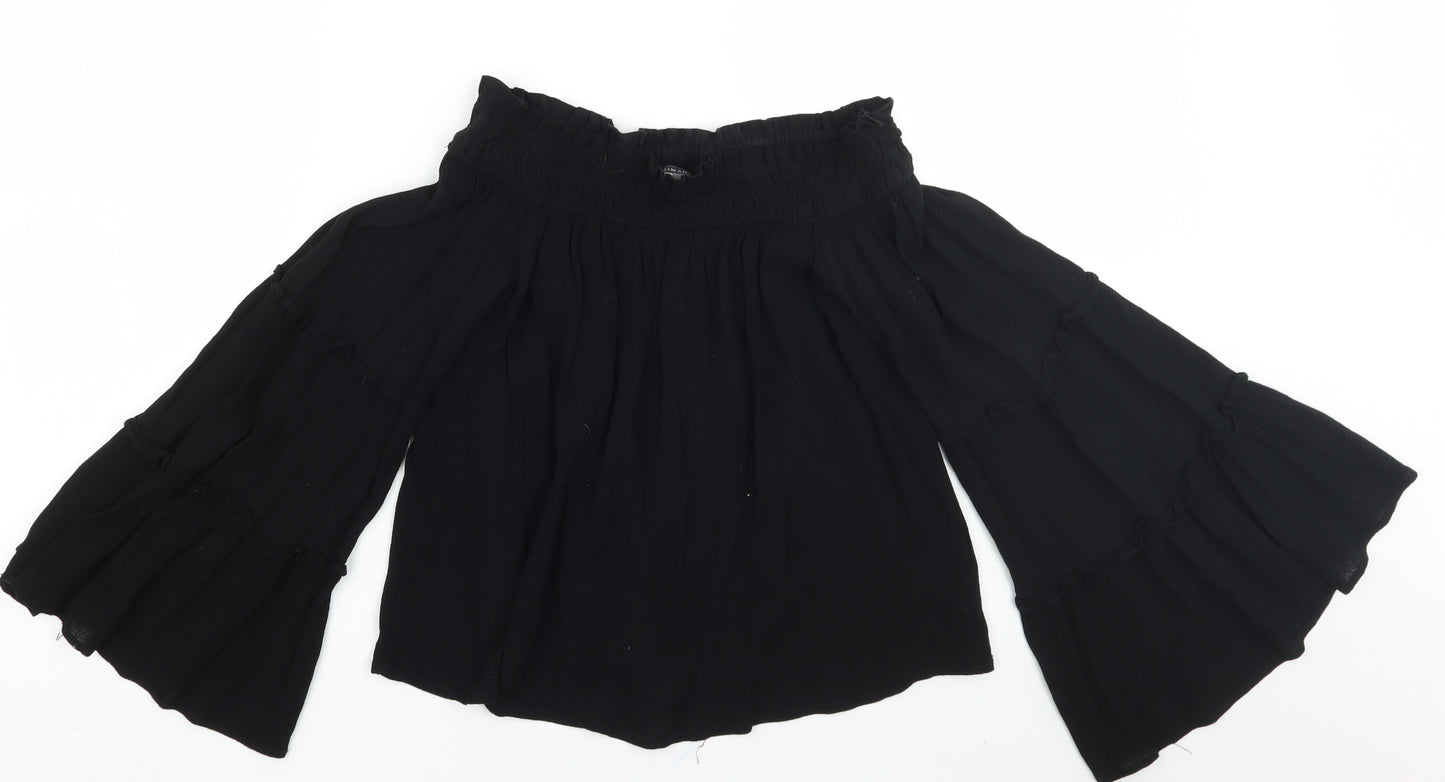Primark Womens Black   Basic T-Shirt Size 6