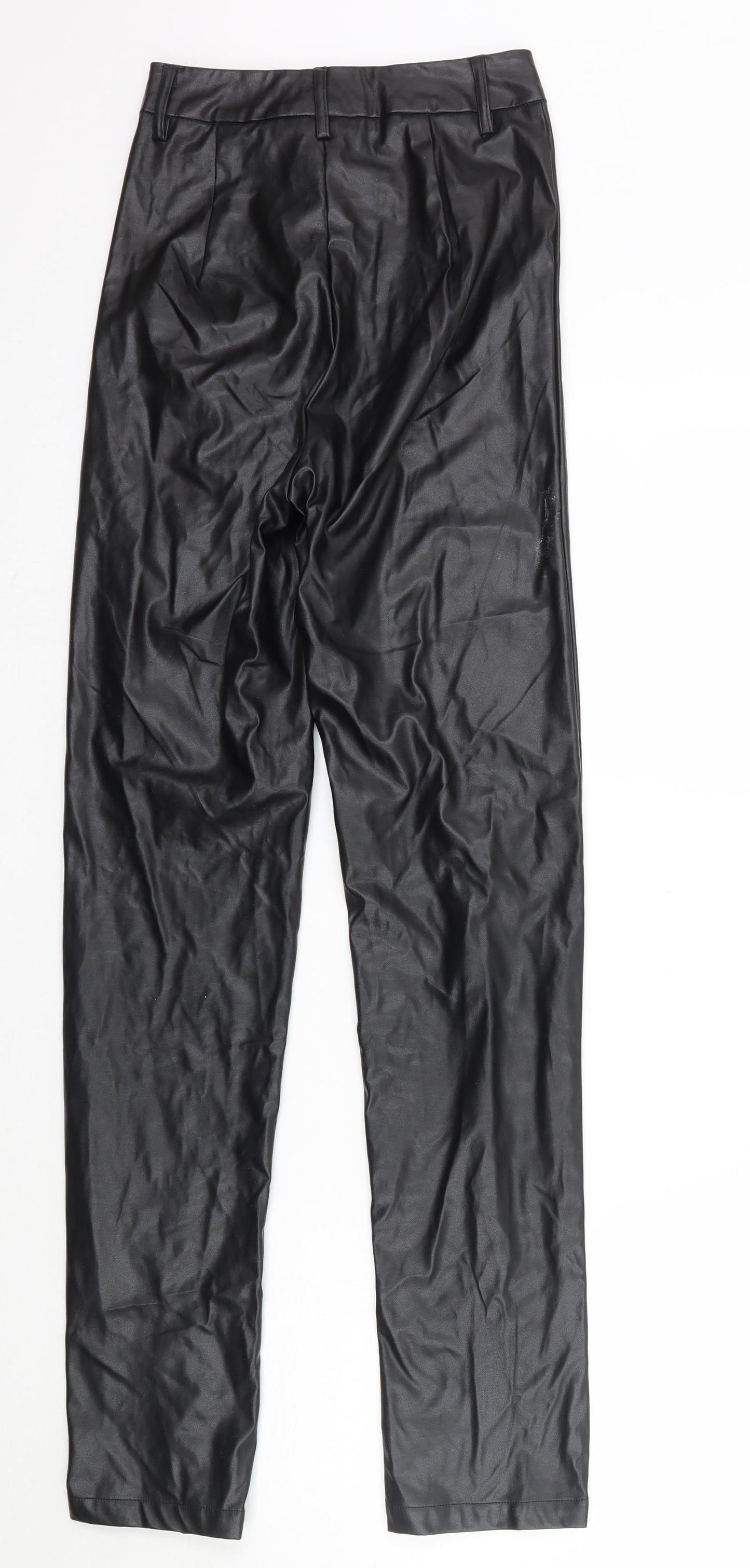 PRETTYLITTLETHING Womens Black   Trousers  Size 4 L32 in