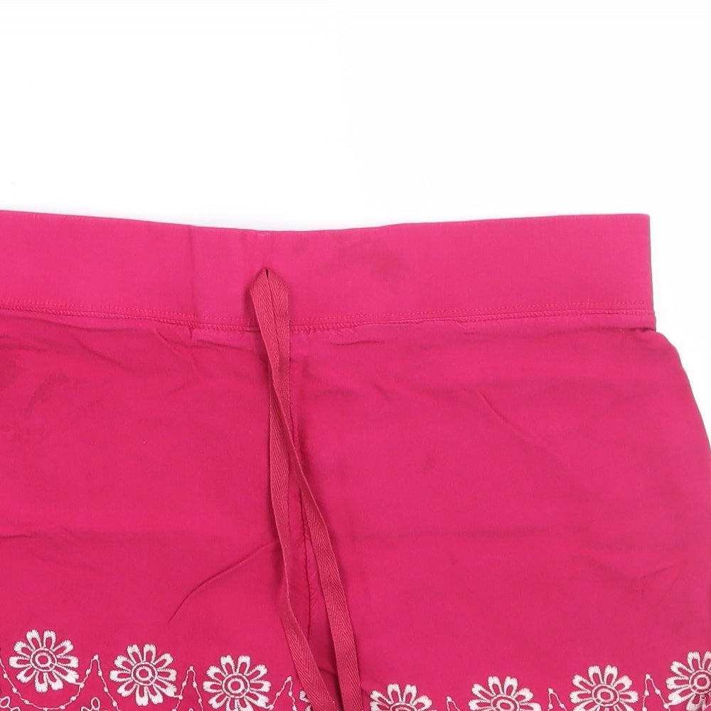 TU Womens Pink Floral  Bermuda Shorts Size 10