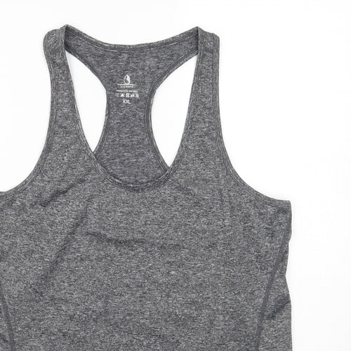 icyzone Womens Grey   Basic Tank Size 2XL