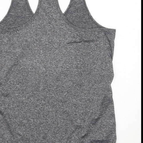 icyzone Womens Grey   Basic Tank Size 2XL