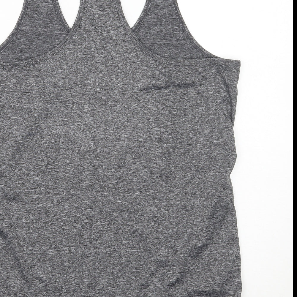 icyzone Womens Grey   Basic Tank Size 2XL