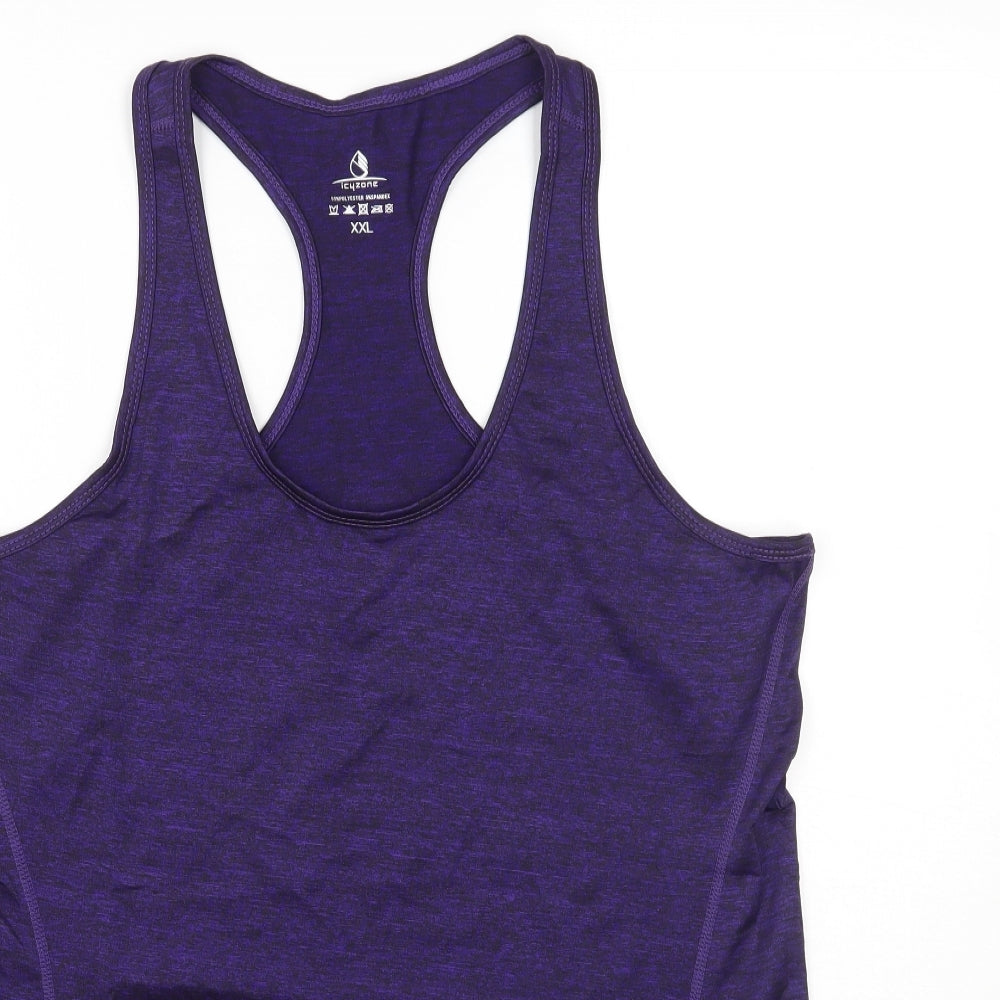 icyzone Womens Purple   Basic Tank Size 2XL