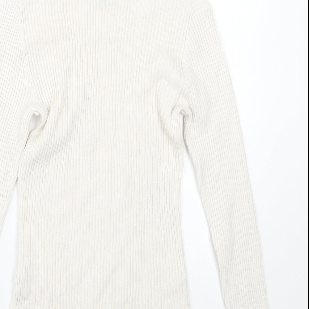 Primark Womens White   Pullover Jumper Size 12