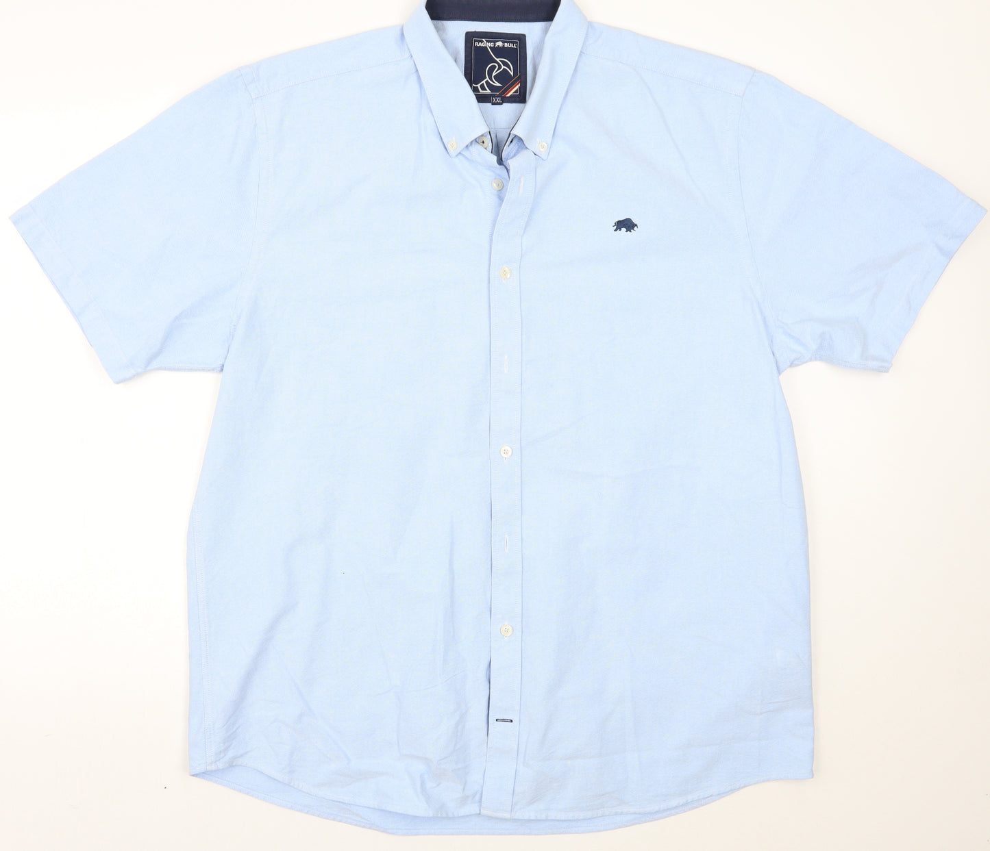 Raging bull Mens Blue    Button-Up Size 2XL