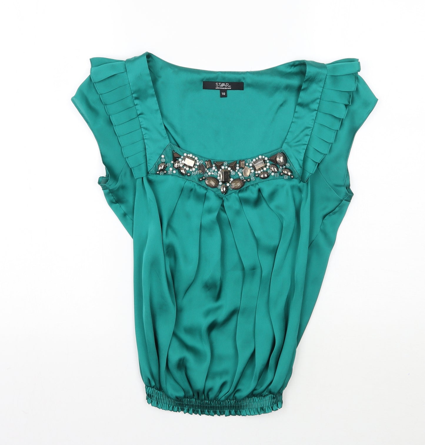 Star Womens Green   Camisole Blouse Size 10