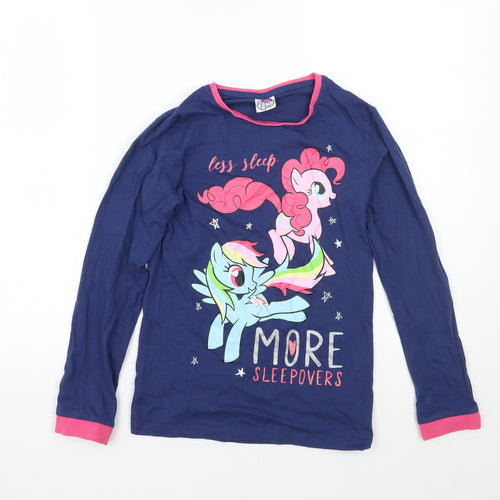 My Little Pony Girls Blue   Basic T-Shirt Size 8-9 Years