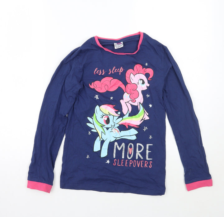 My Little Pony Girls Blue   Basic T-Shirt Size 8-9 Years