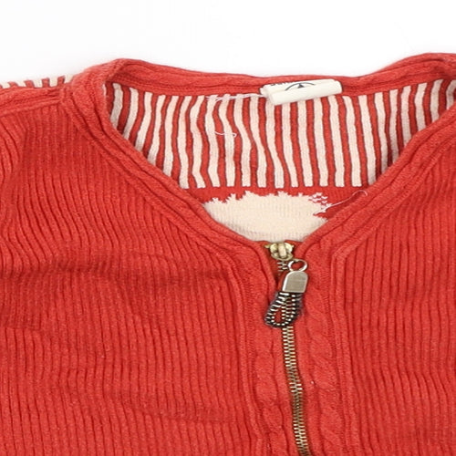 Sorainwu Girls Orange   Full Zip Jumper Size 4 Years